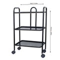 Black 3 tier trolley with wheels
