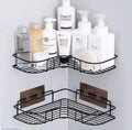 Corner bathroom organizers