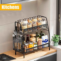 Black 2 tier organizers