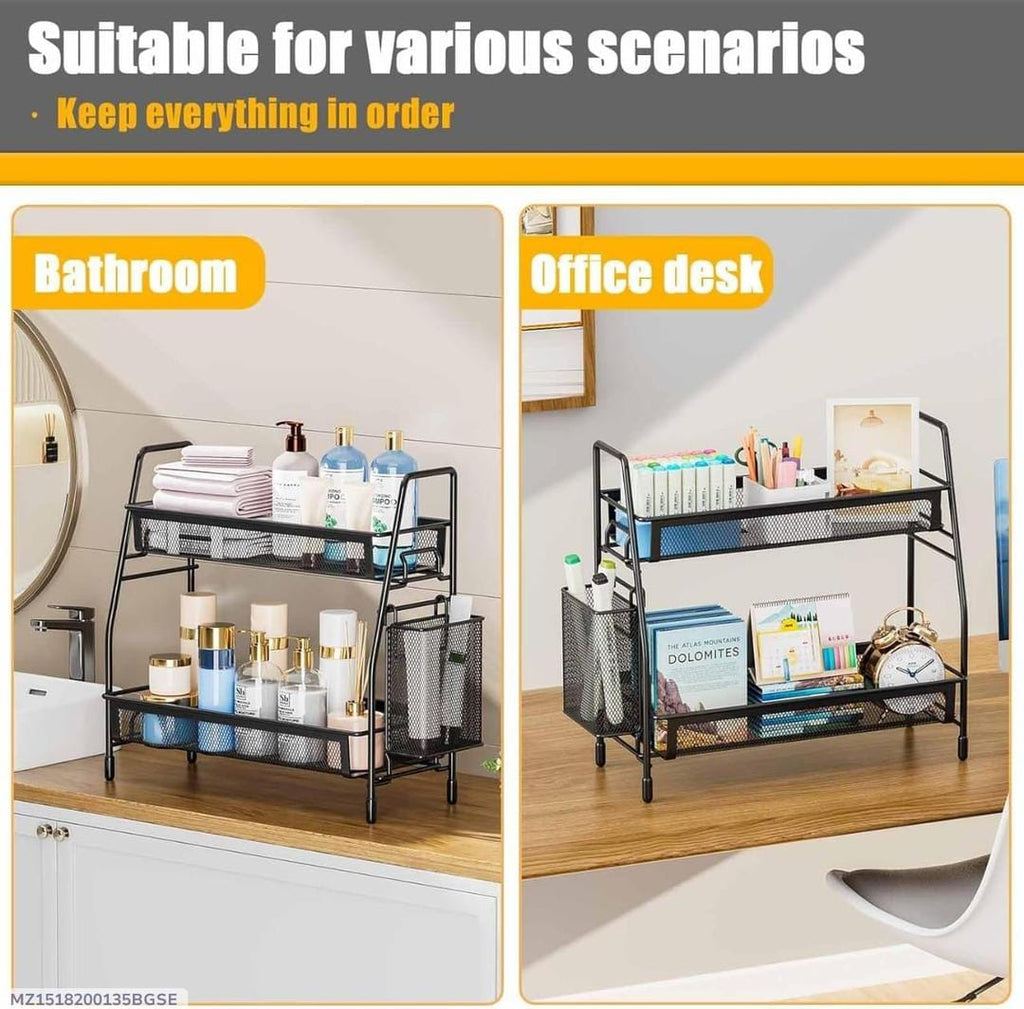 Black 2 tier organizers