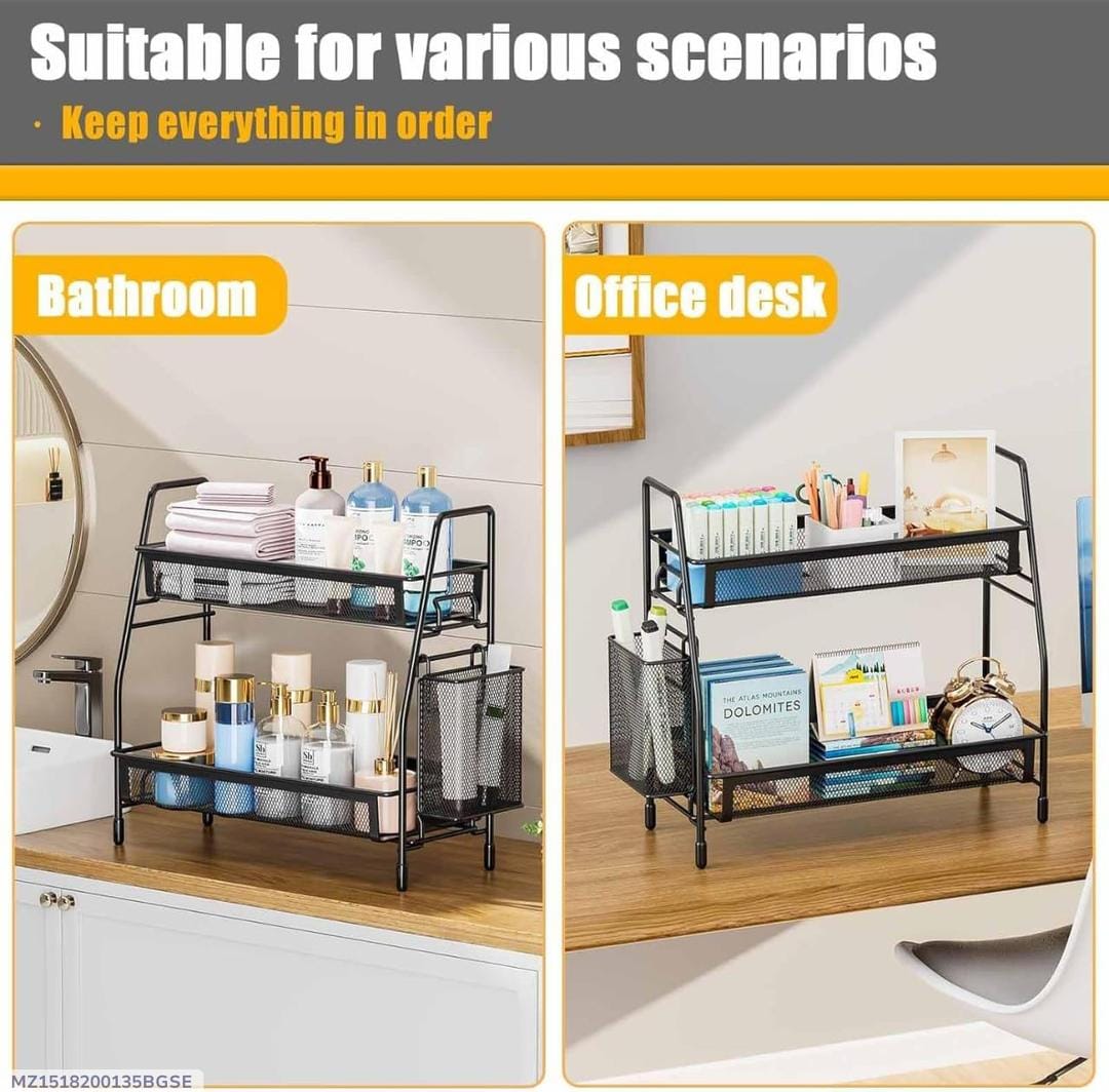 Black 2 tier organizers