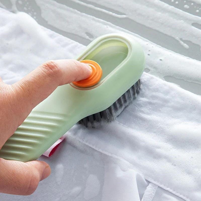 Multifunctional Liquid Dispensing Scrub Brush | Automatic Soap Dispenser Cleaning Tool