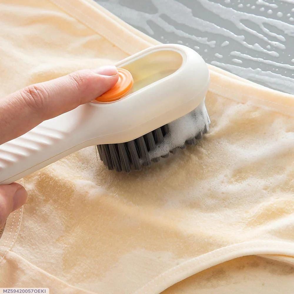 Multifunctional Liquid Dispensing Scrub Brush | Automatic Soap Dispenser Cleaning Tool