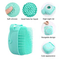 Refillable Silicone Bath Brush & Body Scrubber with Soap Dispenser | Soft Exfoliating Massage Sponge