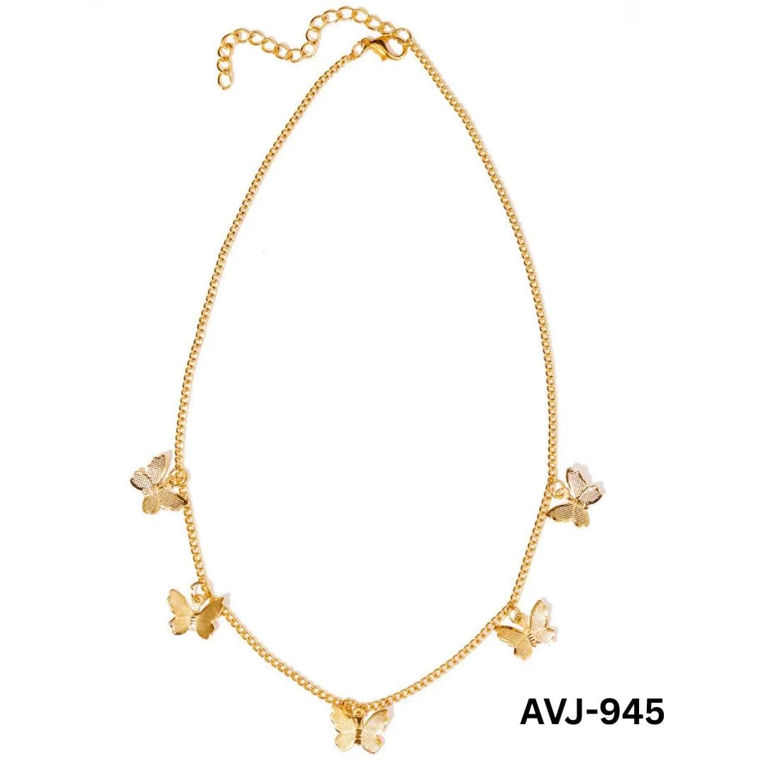 Dainty Butterfly Charm Choker Necklace | Y2K Gold & Silver Butterfly Chain Jewelry