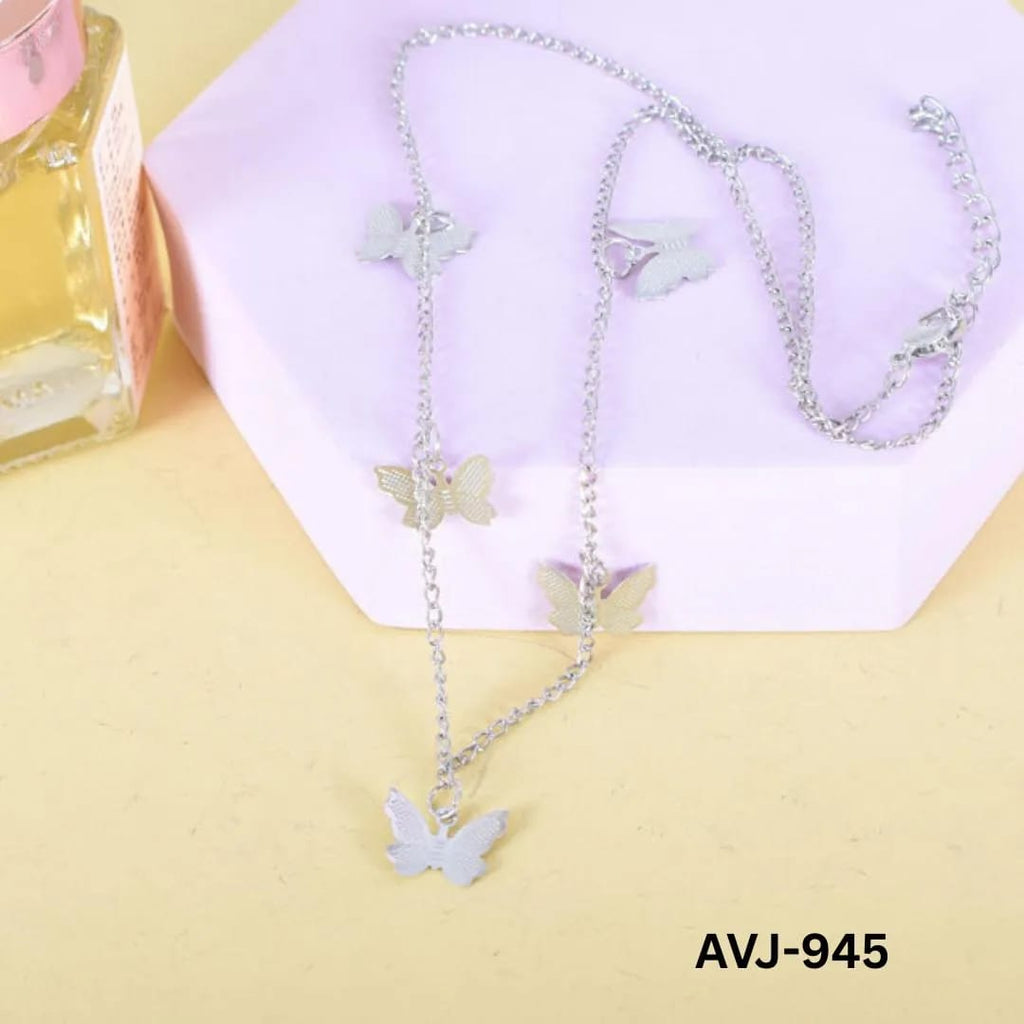 Dainty Butterfly Charm Choker Necklace | Y2K Gold & Silver Butterfly Chain Jewelry