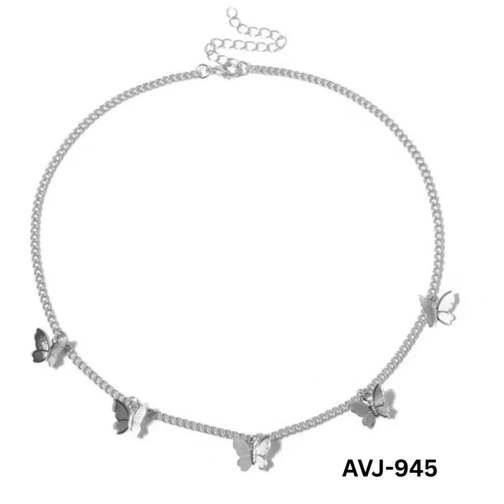 Dainty Butterfly Charm Choker Necklace | Y2K Gold & Silver Butterfly Chain Jewelry