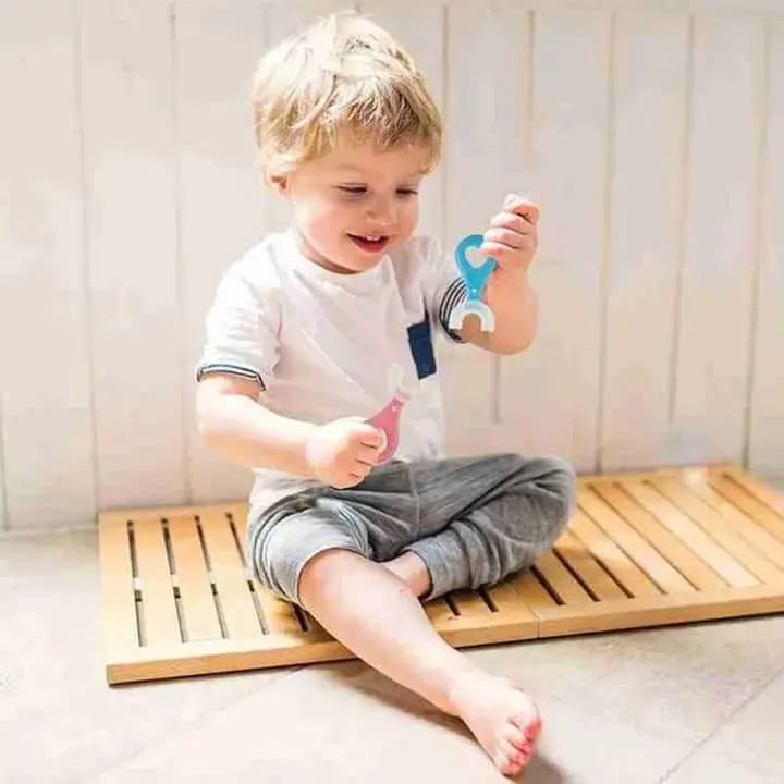 Kids U-Shaped Silicone Toothbrush | 360 Degree Whole Mouth Training Toothbrush for Toddlers (Ages 2-12)