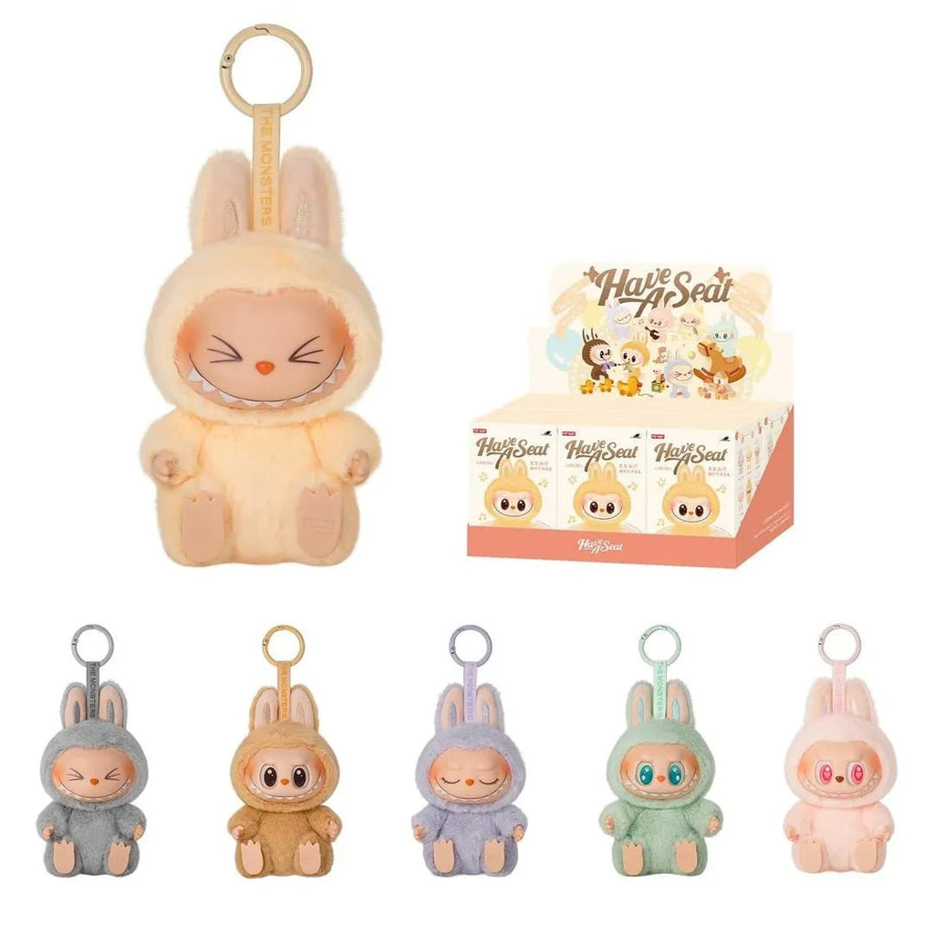 The Monsters "Have A Seat" Vinyl Plush Doll Keychain | Blind Box Plush Pendant Bag Charm