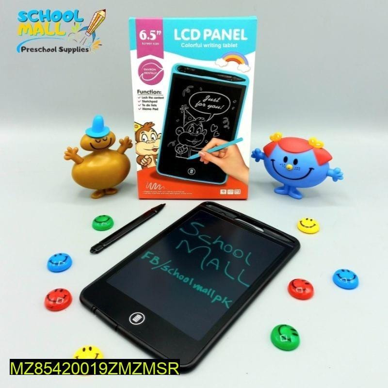 6.5" Portable Kids LCD Writing Tablet | Reusable Drawing & Erasable Memo Board