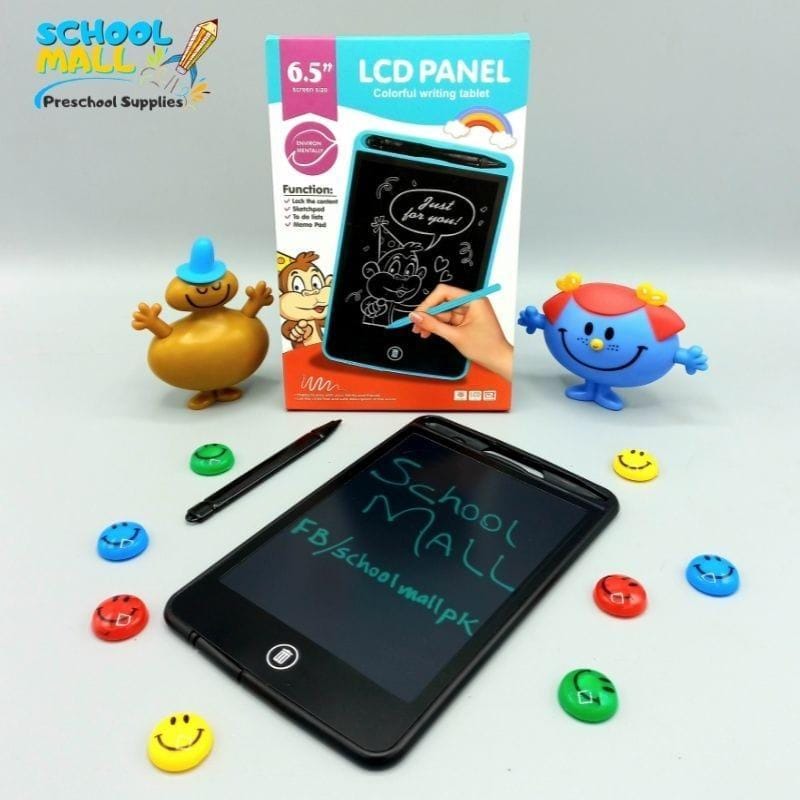 6.5" Portable Kids LCD Writing Tablet | Reusable Drawing & Erasable Memo Board