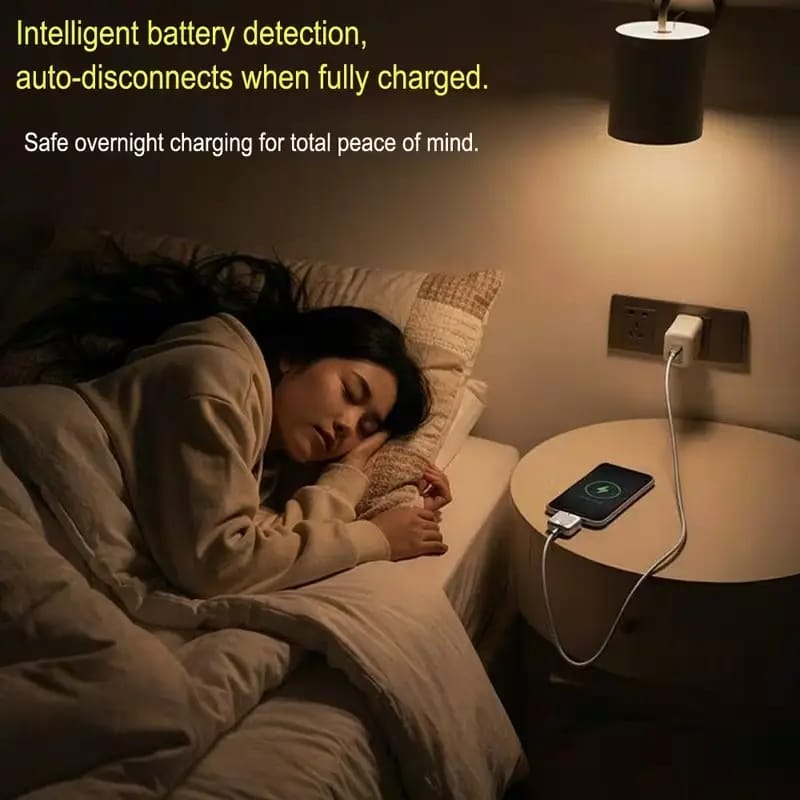 140W USB-C Smart Fast Charger & Full Charge Auto Disconnect Separator Adapter