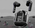 Transparent Case Wireless Earbuds with Dual Mic ENC Noise Cancelling & LED Power Display