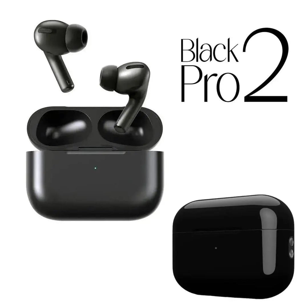 Pro 2 Wireless Bluetooth Earbuds Matte Black Edition | Noise-Isolating Headphones