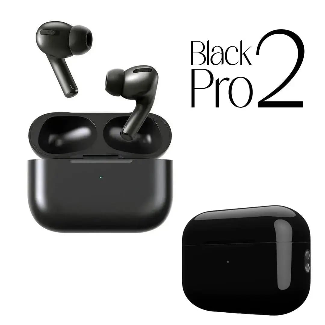 Pro 2 Wireless Bluetooth Earbuds Matte Black Edition | Noise-Isolating Headphones