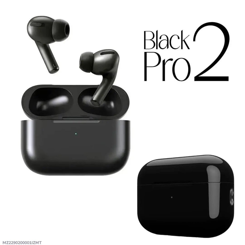 Pro 2 Wireless Bluetooth Earbuds Matte Black Edition | Noise-Isolating Headphones