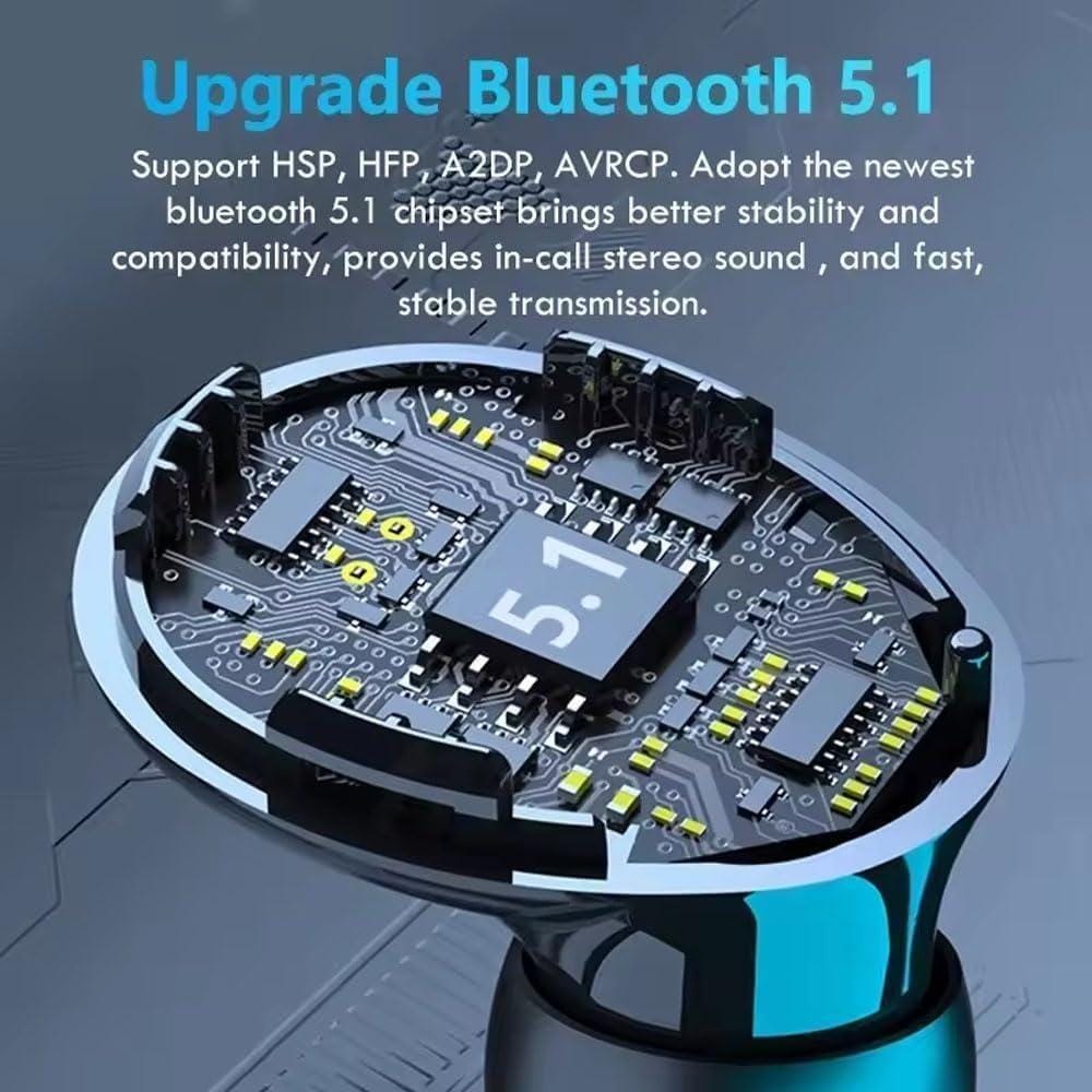 M10 Wireless Earbuds Bluetooth 5.1 with LED Display & Power Bank Case