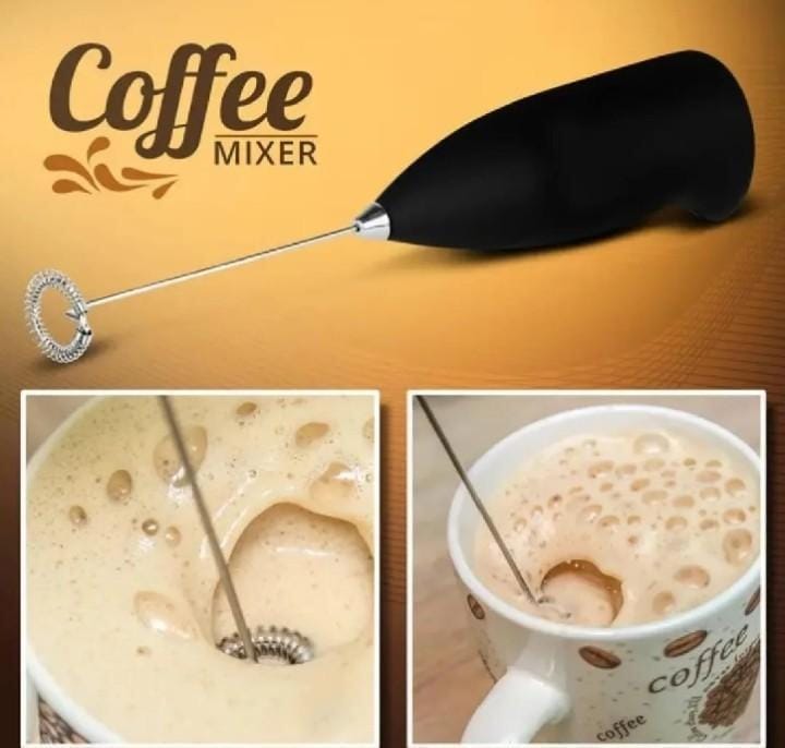 Electric Handheld Milk Frother & Coffee Whisk | Battery-Operated Drink Mixer