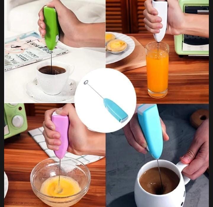 Electric Handheld Milk Frother & Coffee Whisk | Battery-Operated Drink Mixer