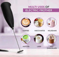 Electric Handheld Milk Frother & Coffee Whisk | Battery-Operated Drink Mixer