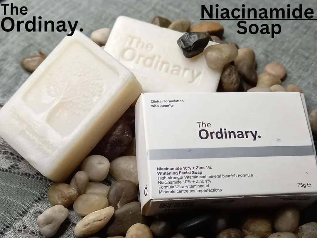 Niacinamide 10% + Zinc 1% Brightening Bar Soap | Anti-Blemish Facial Cleanser (75g)