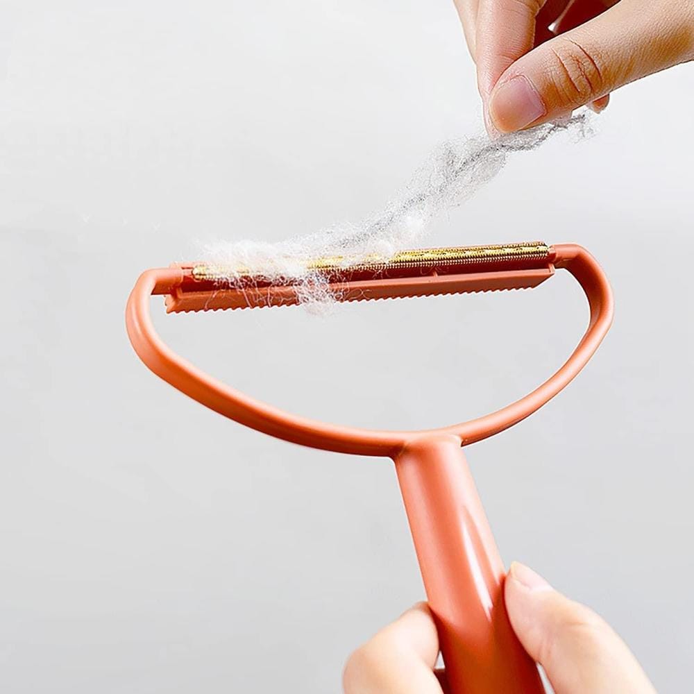 Reusable Pet Hair Remover & Portable Metal Lint Shaver Tool | Multi-Surface Fabric Cleaner