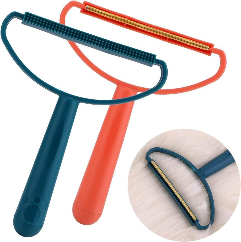 Reusable Pet Hair Remover & Portable Metal Lint Shaver Tool | Multi-Surface Fabric Cleaner